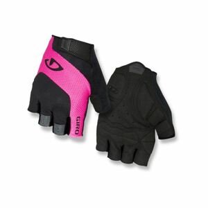 GIRO Cyklistické rukavice krátkoprsté - TESSA - čierna/ružová
