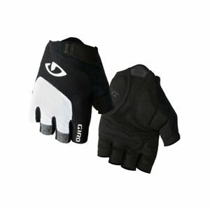 GIRO Cyklistické rukavice krátkoprsté - BRAVO - biela/čierna L