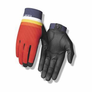 GIRO Cyklistické rukavice dlhoprsté - RIVET CS - modrá/červená XL