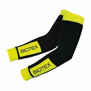 BIOTEX Cyklistické návleky na ruky - THERMAL - žltá/čierna/zelená L