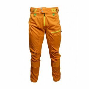 HAVEN Cyklistické nohavice dlhé bez trakov - SINGLETRAIL LONG - oranžová 3XL