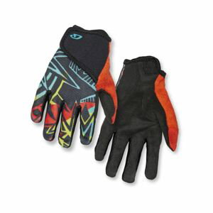 GIRO Cyklistické rukavice dlhoprsté - DND JR II - čierna/oranžová M