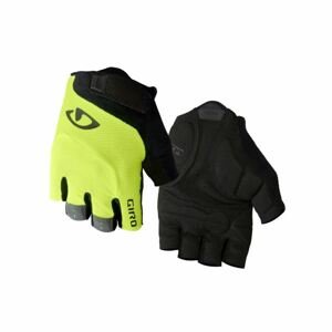 GIRO Cyklistické rukavice krátkoprsté - BRAVO - žltá XL