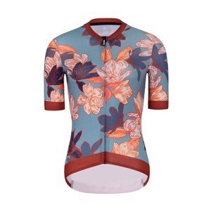 HOLOKOLO Cyklistický dres s krátkym rukávom - BLOOM ELITE LADY - hnedá/viacfarebná M