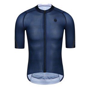 MONTON Cyklistický dres s krátkym rukávom - PRO CARBONFIBER - modrá XL