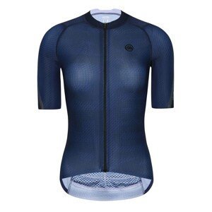 MONTON Cyklistický dres s krátkym rukávom - PRO CARBONFIBER LADY - modrá XS