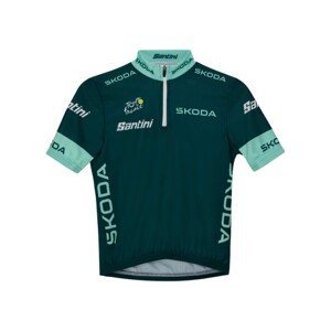 SANTINI Cyklistický dres s krátkym rukávom - TOUR DE FRANCE 2023 - zelená 11Y