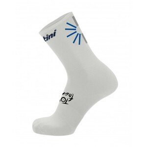 SANTINI Cyklistické ponožky klasické - TOUR DE FRANCE 2023 - biela XL