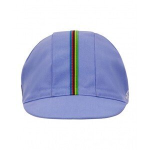 SANTINI Cyklistická čiapka - UCI RAINBOW - fialová/dúhová UNI