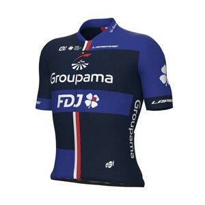 ALÉ Cyklistický dres s krátkym rukávom - GROUPAMA FDJ 2023 - červená/modrá/biela XL