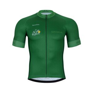 BONAVELO Cyklistický dres s krátkym rukávom - TOUR DE FRANCE 2023 - zelená L