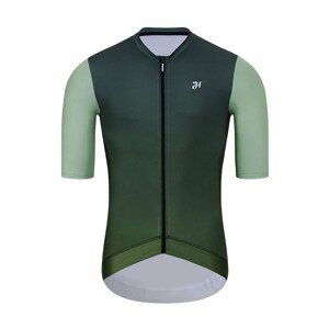HOLOKOLO Cyklistický dres s krátkym rukávom - INFINITY - zelená 5XL