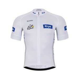BONAVELO Cyklistický dres s krátkym rukávom - TOUR DE FRANCE 2023 - biela 3XL