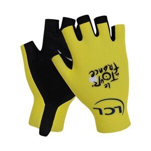 BONAVELO Cyklistické rukavice krátkoprsté - TOUR DE FRANCE 2023 - žltá XL