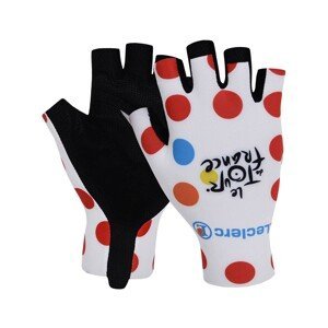 BONAVELO Cyklistické rukavice krátkoprsté - TOUR DE FRANCE 2023 - biela/červená 2XL