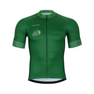BONAVELO Cyklistický dres s krátkym rukávom - TOUR DE FRANCE 2023 - zelená XL
