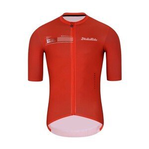 HOLOKOLO Cyklistický dres s krátkym rukávom - VIBES - červená 6XL