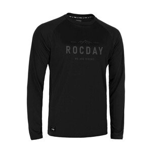 ROCDAY Cyklistický dres s dlhým rukávom letný - PATROL - šedá/čierna XL