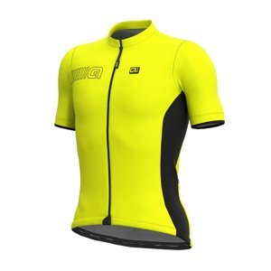 ALÉ Cyklistický dres s krátkym rukávom - COLOR BLOCK - žltá 2XL