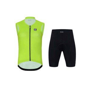 HOLOKOLO Cyklistický krátky dres a krátke nohavice - PURE LADY - čierna/žltá