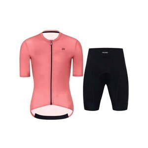 HOLOKOLO Cyklistický krátky dres a krátke nohavice - VICTORIOUS LADY - čierna/červená