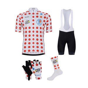 BONAVELO Cyklistický mega set - TOUR DE FRANCE 2024 - čierna/biela/červená