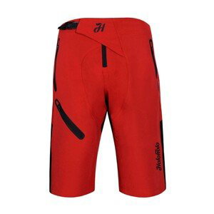 HOLOKOLO Cyklistické nohavice krátke bez trakov - TRAILBLAZE - červená XS