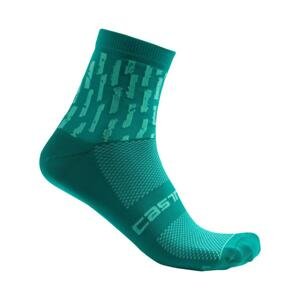 CASTELLI Cyklistické ponožky klasické - AERO PRO W - zelená