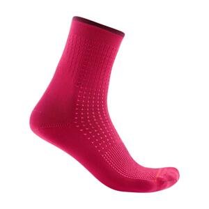 CASTELLI Cyklistické ponožky klasické - PREMIO - červená L-XL