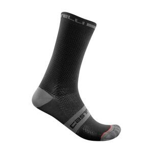 CASTELLI Cyklistické ponožky klasické - SUPERLEGGERA T 18 - čierna L-XL