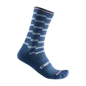 CASTELLI Cyklistické ponožky klasické - UNLIMITED 18 - modrá