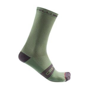 CASTELLI Cyklistické ponožky klasické - SUPERLEGGERA T 18 - zelená 2XL