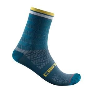 CASTELLI Cyklistické ponožky klasické - AVANTI 12 - modrá 2XL