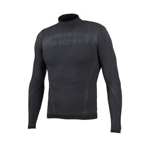 BIOTEX Cyklistické tričko s dlhým rukávom - 3D TURTLENECK - čierna M-L