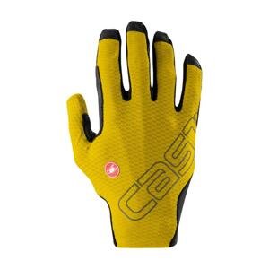 CASTELLI Cyklistické rukavice dlhoprsté - UNLIMITED LF - žltá M