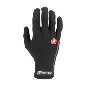 CASTELLI Cyklistické rukavice dlhoprsté - PERFETTO LIGHT - čierna XL