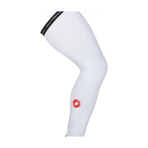 CASTELLI Cyklistické návleky na nohy - UPF 50+ - biela S