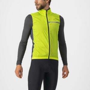 CASTELLI Cyklistická vetruodolná bunda - SQUADRA STRETCH - svetlo zelená
