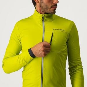 CASTELLI Cyklistická zateplená bunda - GO - žltá S