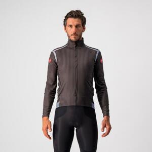 CASTELLI Cyklistická zateplená bunda - PERFETTO ROS LIMITED EDITION - šedá/biela 2XL