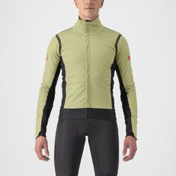CASTELLI Cyklistická zateplená bunda - ALPHA ROS 2 - svetlo zelená XL