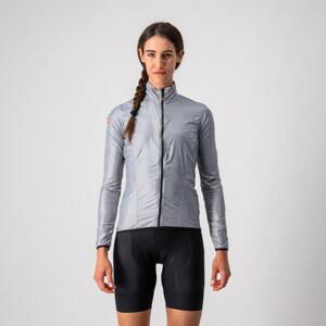 CASTELLI Cyklistická vetruodolná bunda - ARIA SHELL W - strieborná XS