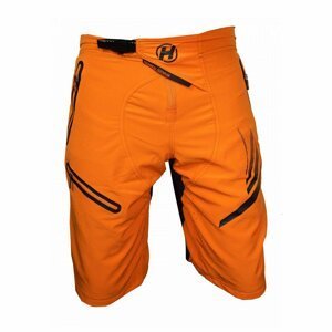 HAVEN Cyklistické nohavice krátke bez trakov - ENERGIZER - oranžová L