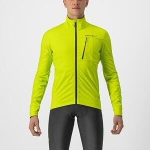 CASTELLI Cyklistická zateplená bunda - GO - svetlo zelená L