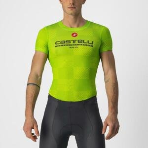 CASTELLI Cyklistické tričko s krátkym rukávom - PRO MESH BL - svetlo zelená