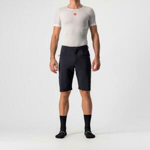 CASTELLI Cyklistické nohavice krátke bez trakov - UNLIMITED BAGGY - čierna XS