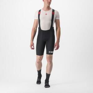 CASTELLI Cyklistické nohavice krátke s trakmi - PREMIO BLACK LTD EDITION - čierna/biela
