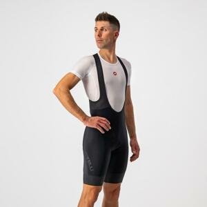 CASTELLI Cyklistické nohavice krátke s trakmi - TUTTO NANO - čierna 2XL