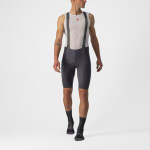 CASTELLI Cyklistické nohavice krátke s trakmi - FREE AERO RC - šedá 2XL