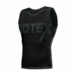 BIOTEX Cyklistické tričko bez rukávov - REVERSE - čierna L-XL